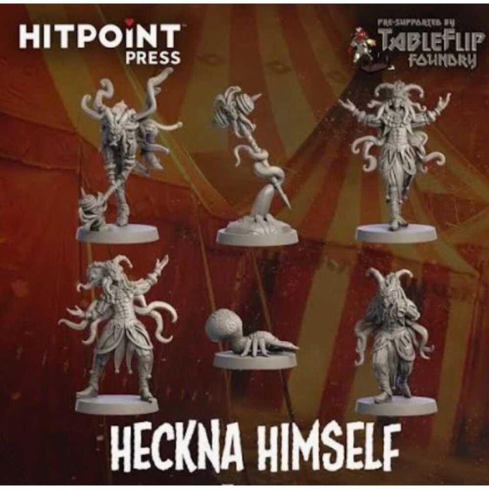 Heckna Himself | Miniatures Set |Hitpoint Press | Tabletop Game w 5 Collectible